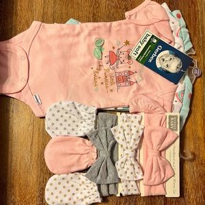 Gerber onesies and accessories bundle